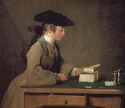 Jean Baptiste Simeon Chardin Stack of cards folded juvenile USA oil painting reproduction
